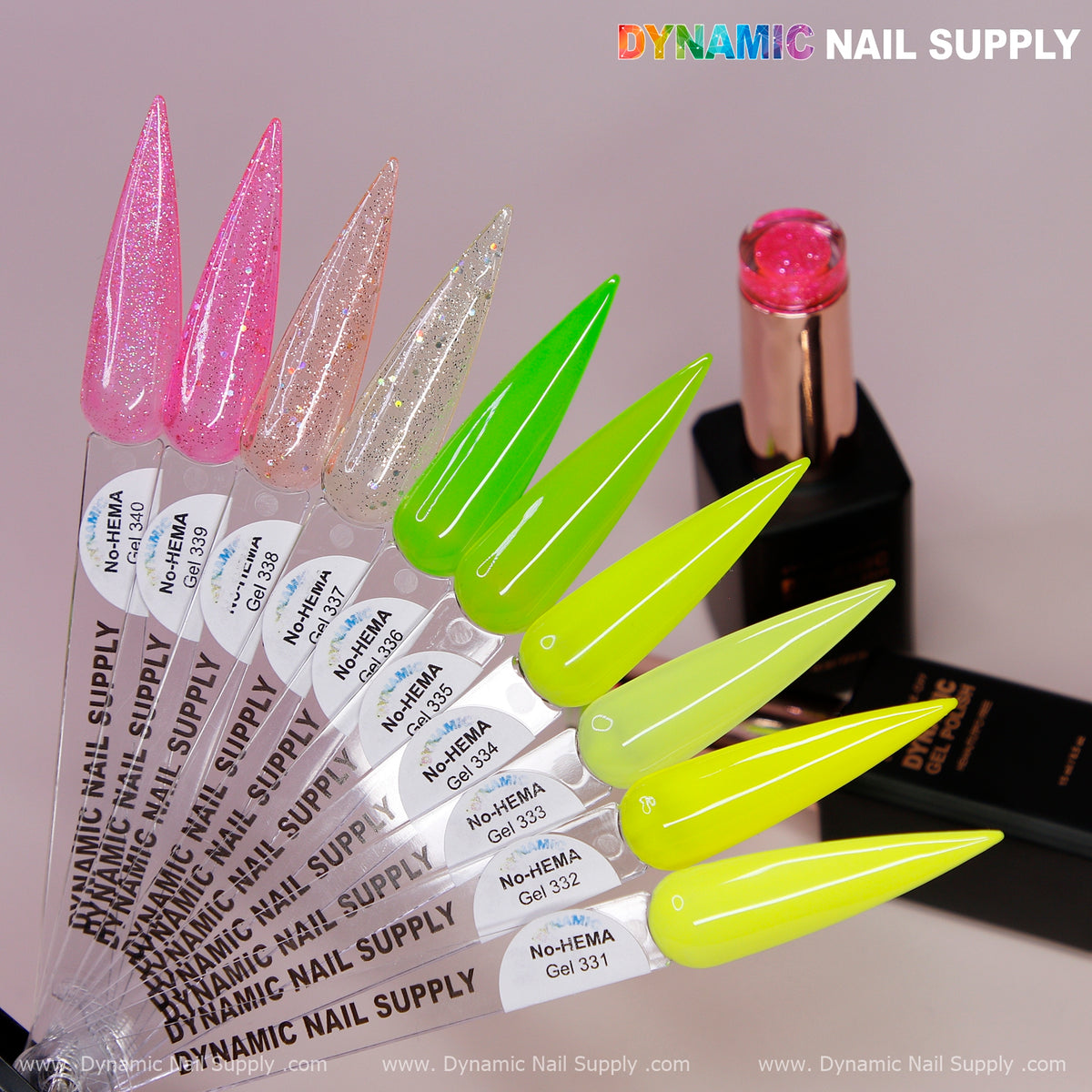 Dynamic No-HEMA Gel Polish - Color 331 to 340 - Summer Colors 