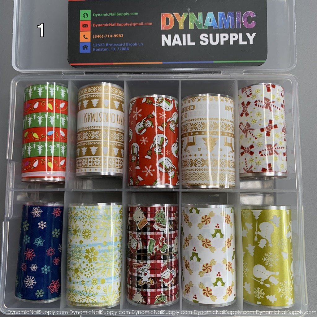Christmas Nail Art Foils [01] Dynamic Nail Supply