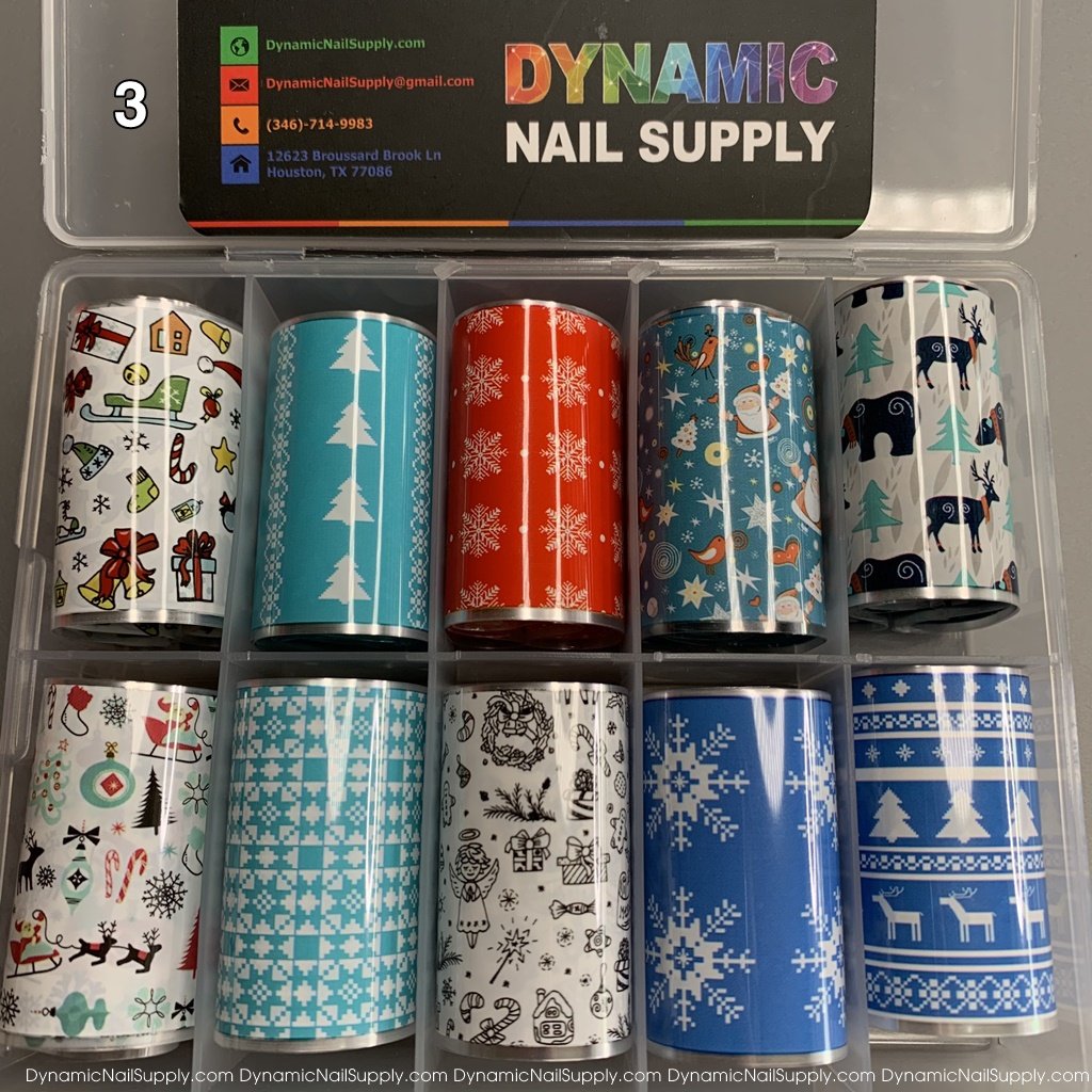 Christmas Nail Art Foils [03] Dynamic Nail Supply