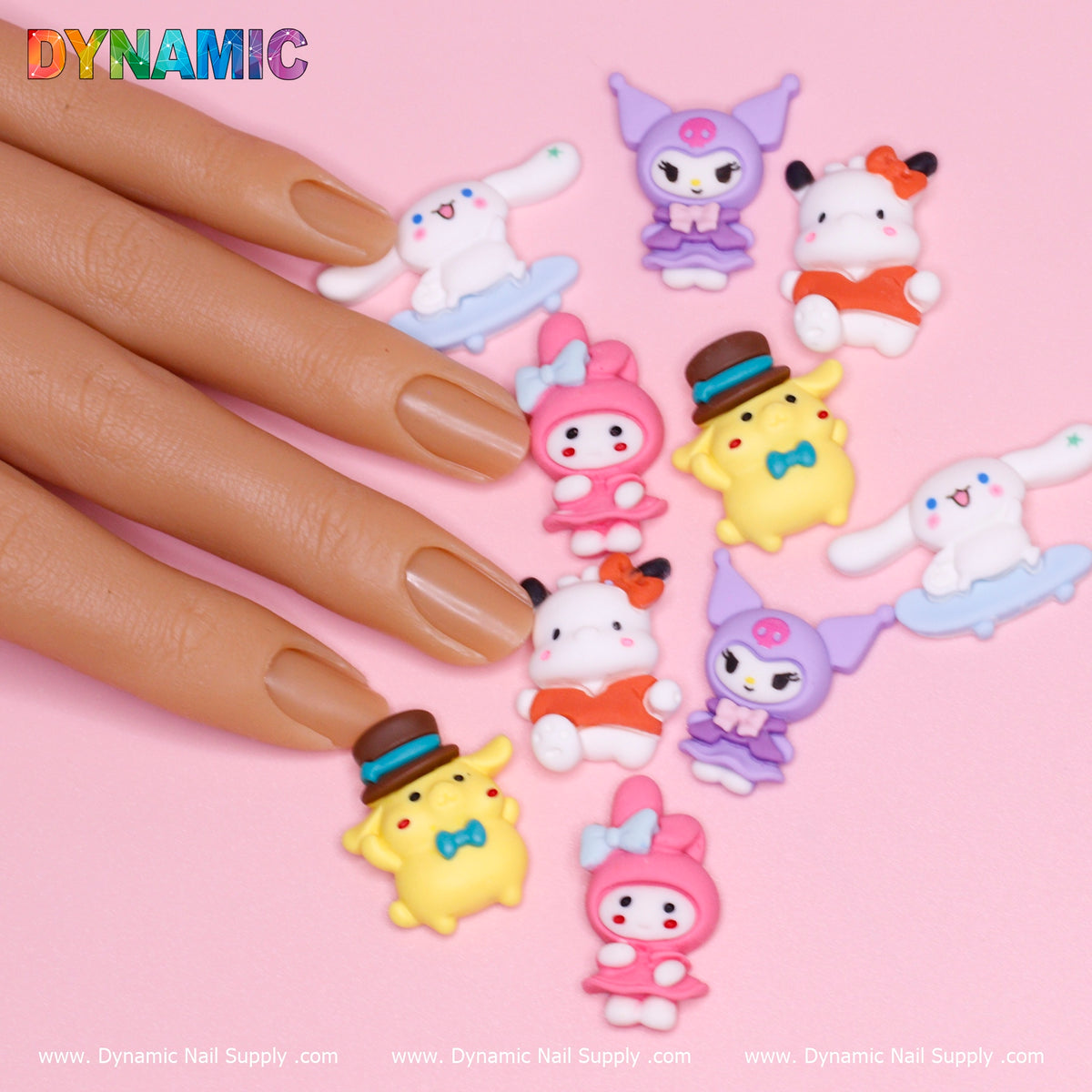 10 pcs Hello Kitty Charm set (Cute Cat) for Nails Art Designs – Dynamic  Nail Supply