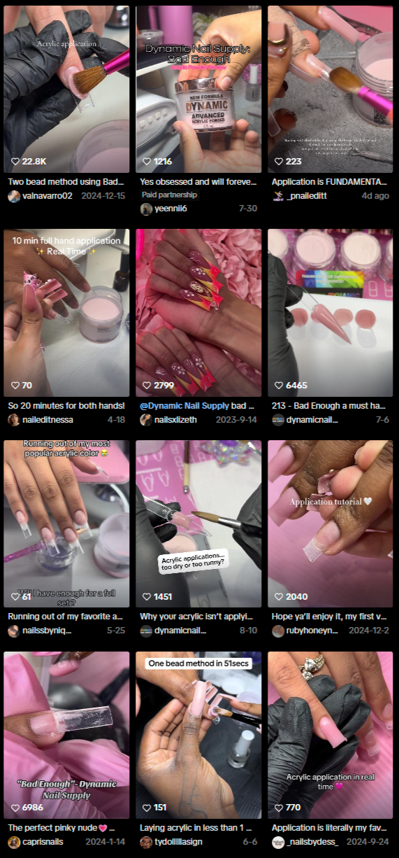 Looking for the best acrylic powder? Have you tried Dynamic Acrylics? Heard it's trending hard on TikTok and Instagram?