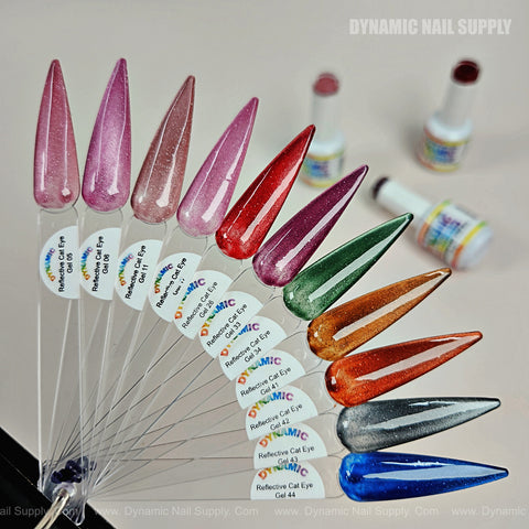 Reflective Magnetic Shimmery Glittery Cat Eye Gel Polish