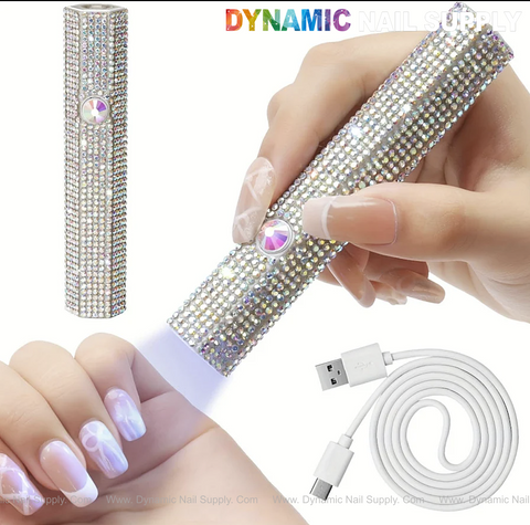 AB Rhinestone Rechargeable Handheld UV/ LED Light for Flash Curing, Gel Extension, Buider Gel