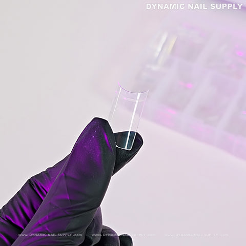 Medium Square Nail Tips (Not C-Curve) - Medium Size Long Straight Shape