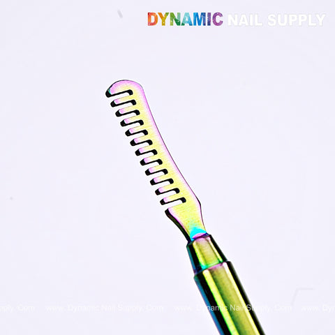 Stainless Steel Nail Pen Cleaning Comb and Eyelash Separator- Metal Lift Rods for Eyebrow Tinting Curling Extensions - Lash Lift Tools