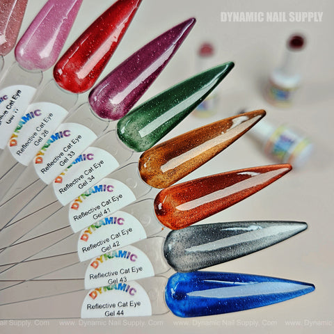 Reflective Magnetic Shimmery Glittery Cat Eye Gel Polish