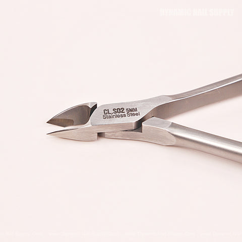 CL.S02 5MM - NGHIA Professional Cuticle Nippers Spiral Springs Stainless Steel