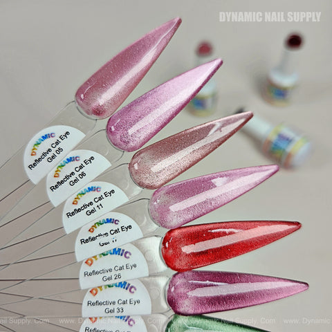 Reflective Magnetic Shimmery Glittery Cat Eye Gel Polish