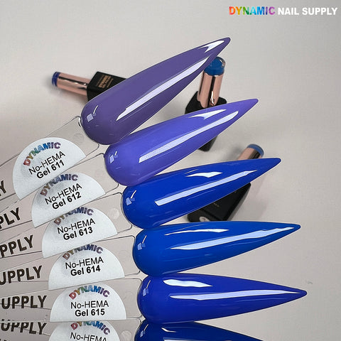 Dynamic No-HEMA Gel Polish - Color 611 to 620