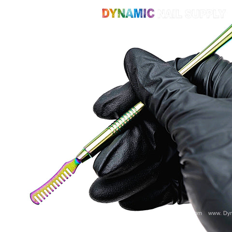 Stainless Steel Nail Pen Cleaning Comb and Eyelash Separator- Metal Lift Rods for Eyebrow Tinting Curling Extensions - Lash Lift Tools