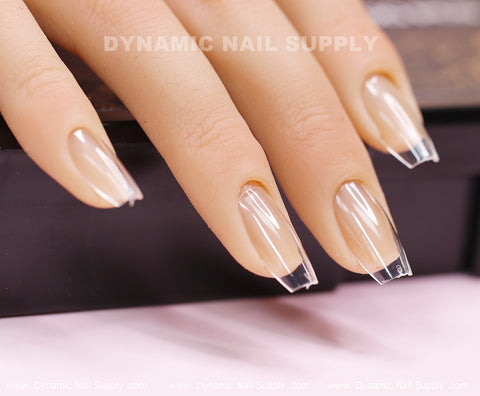 [Coffin S] Full Cover Tips - Soft Gel X tips - 600 pcs - Short length - 11 sizes