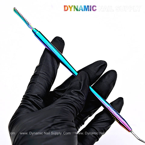 Stainless Steel Nail Pen Cleaning Comb and Eyelash Separator- Metal Lift Rods for Eyebrow Tinting Curling Extensions - Lash Lift Tools