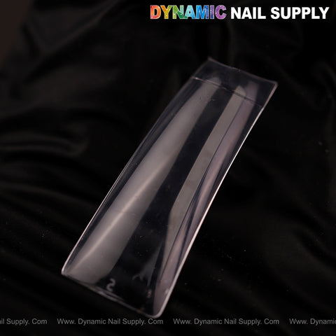 XXL Duck Shape Nail Tips Box 440pcs (11 sizes) shown on a black background with DYNAMIC NAIL SUPPLY text top right.