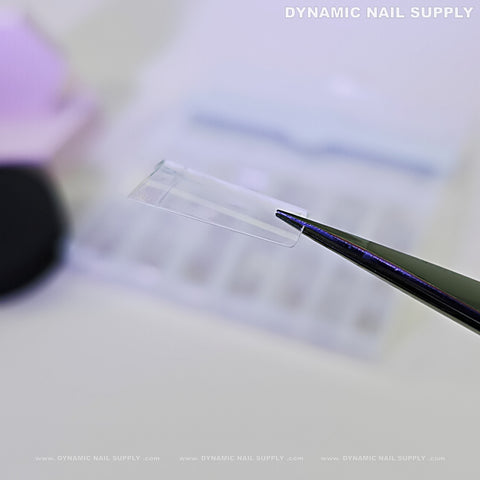 Medium Square Nail Tips (Not C-Curve) - Medium Size Long Straight Shape