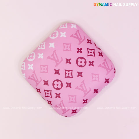(White Pink LV 3 lines) Elbow Rest Pillow for Nail Tech : Soft Pu Leather, Supportive, Built for Long Hours Usage