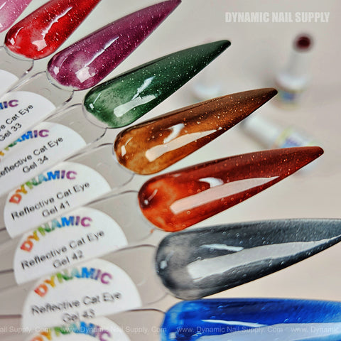Reflective Magnetic Shimmery Glittery Cat Eye Gel Polish