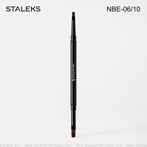 NBE-06/10 Staleks Double-ended brush EXPERT for gel 11 mm / for gel 7 mm