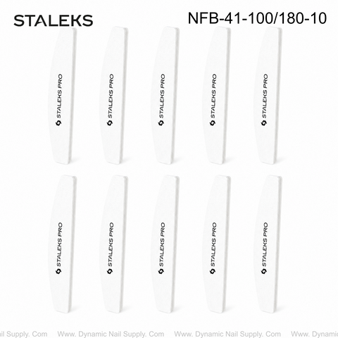 NFB-41-100/180-10 Staleks Grinding buff crescent EXPERT 41 100/180 grit (10 pcs)