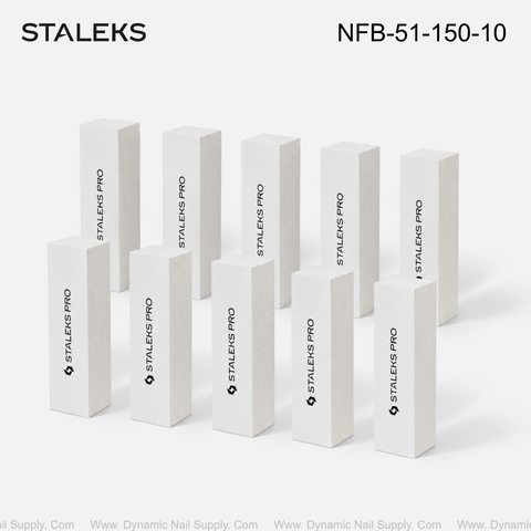NFB-51-150-10 Staleks Grinding buff rectangular EXPERT 51 150 grit (10 pcs)
