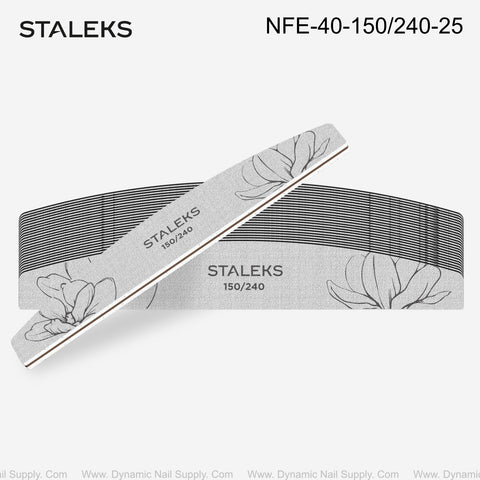 NFE-40-150/240-25 Staleks Crescent mineral nail file EXPERT 40 150/240 grit (25 pcs)