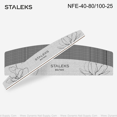 NFE-40-80/100-25 Staleks Crescent mineral nail file EXPERT 40 80/100 grit (25 pcs)