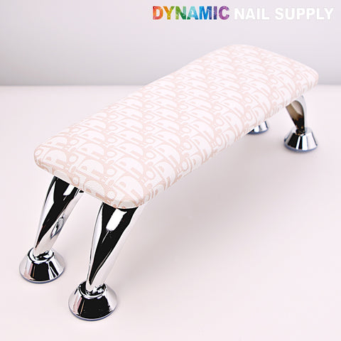 Pink and White Di0r Pattern - Handrest Armrest for Pedicure and Manicure service (Reposabrazos Para Manicura salon)