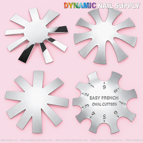 Acrylic Nails French Tip Cutter, Manicure Edge Trimmer, Silver, Different Shapes