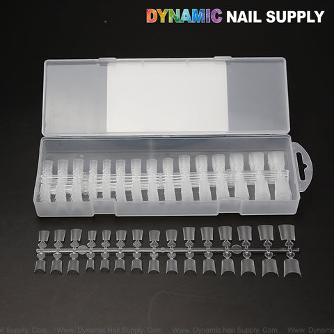 Short Coffin - Prebuff Soft Gel Tips Half Cover - 240pcs