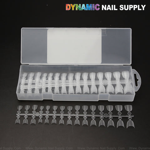 Short Round - Prebuff Soft Gel Tips Half Cover - 240pcs