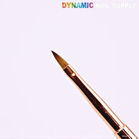 DYNAMIC Nail Art Dual Head Multi-use Metallic Color Brush - Liner, Builder, Ombre, 3D, Detail Brush