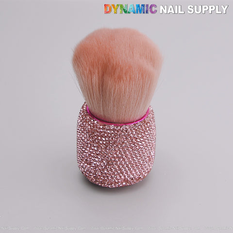 Pink Rhinestone Small Dust Brush for Cleaning Up - Cleaning Tool For Acrylic and Gel Nails
