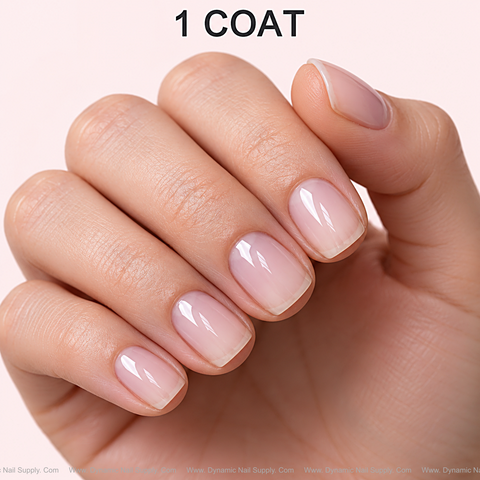 Dynamic No-HEMA 'Soft Pink' Sheer Gel Polish - Transparent Jelly Light Pink Natural Cover for All Skin Tone