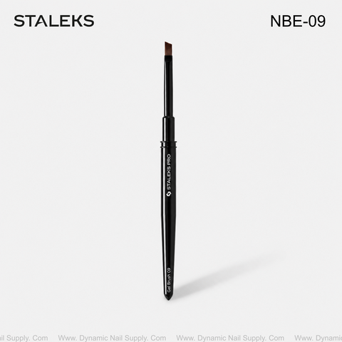 NBE-09 Staleks Angled brush for gel EXPERT width 6 mm / length 9 mm