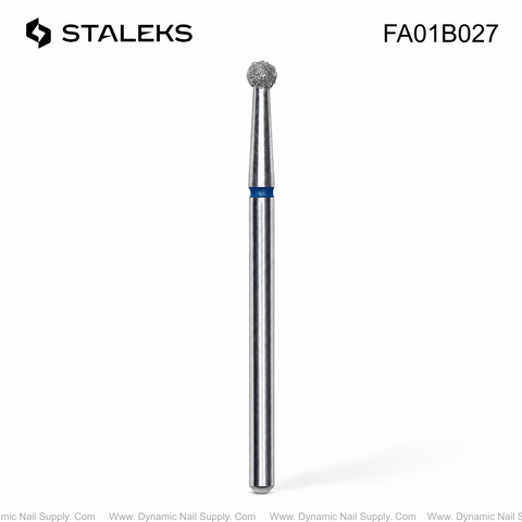 FA01B027 Staleks Diamond nail drill bit ball blue EXPERT head diameter 2,7 mm