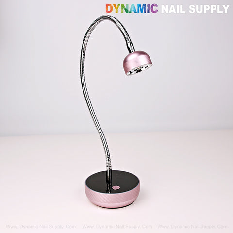Long Goose Neck Flash Cure Cordless UV LED Lamp features a touch base and hand-free auto sensor for easy use.
