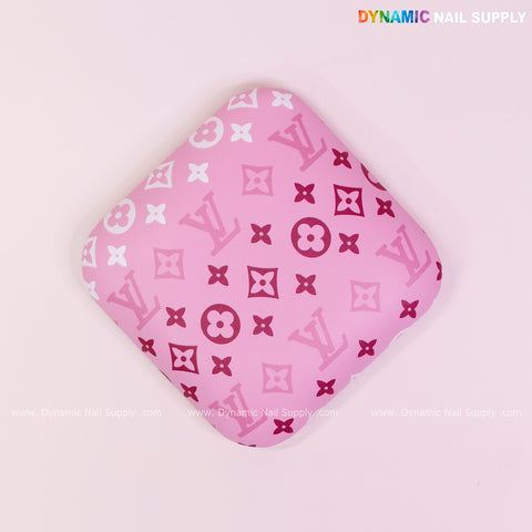 (White Pink LV 3 lines) Elbow Rest Pillow for Nail Tech : Soft Pu Leather, Supportive, Built for Long Hours Usage