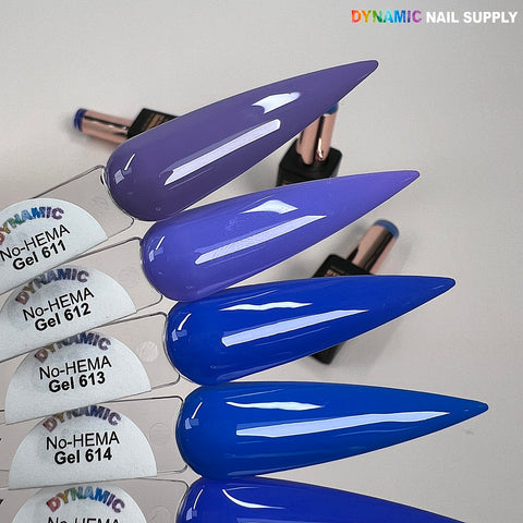 Dynamic No-HEMA Gel Polish - Color 611 to 620