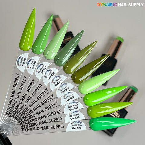 Dynamic No-HEMA Gel Polish - Color 511 to 520