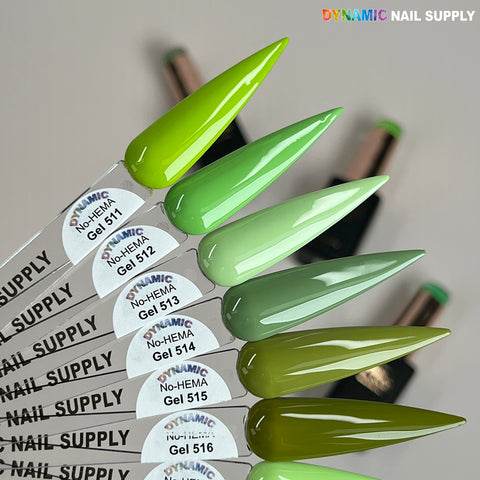 Dynamic No-HEMA Gel Polish - Color 511 to 520