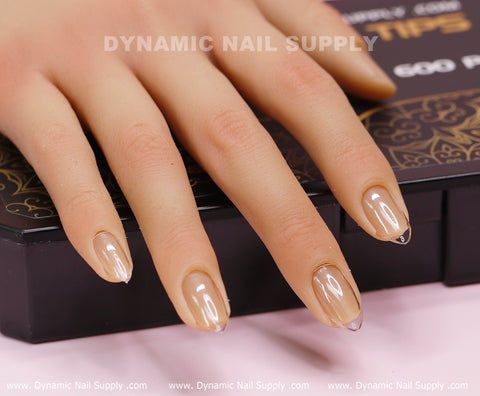 [Almond S] Full Cover Tips - Soft Gel X tips - 600 pcs - Short Length - 10 sizes