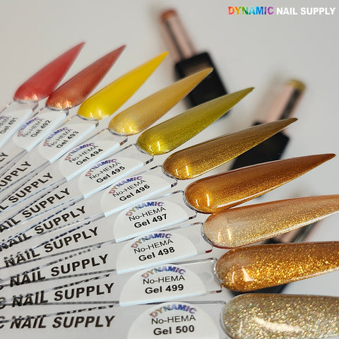 Dynamic No-HEMA Gel Polish - Color 491 to 500 - Fall Colors