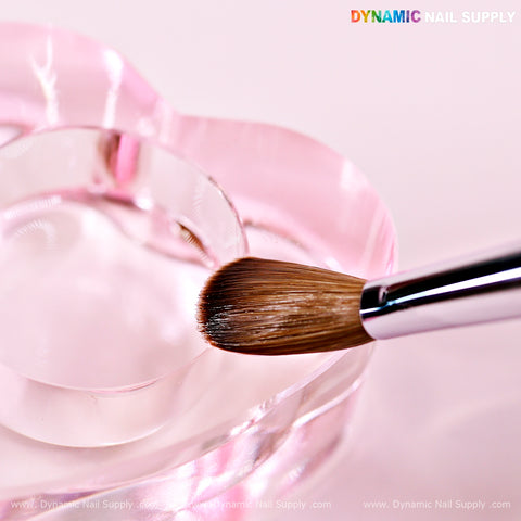 (Clear Handle) Dynamic Pure Kolinsky Hair Brush - (Crimped or Not) for Acrylic Nails Application
