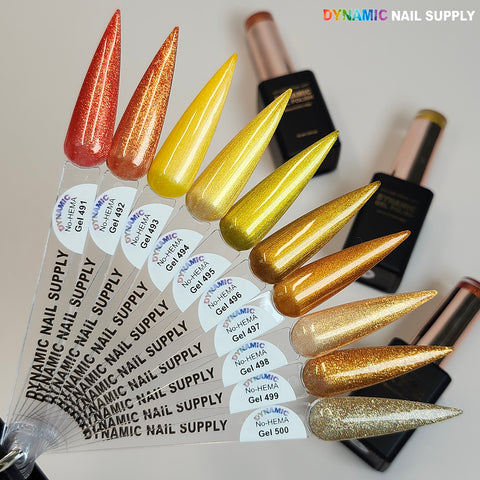 Dynamic No-HEMA Gel Polish - Color 491 to 500 - Fall Colors