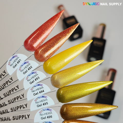 Dynamic No-HEMA Gel Polish - Color 491 to 500 - Fall Colors