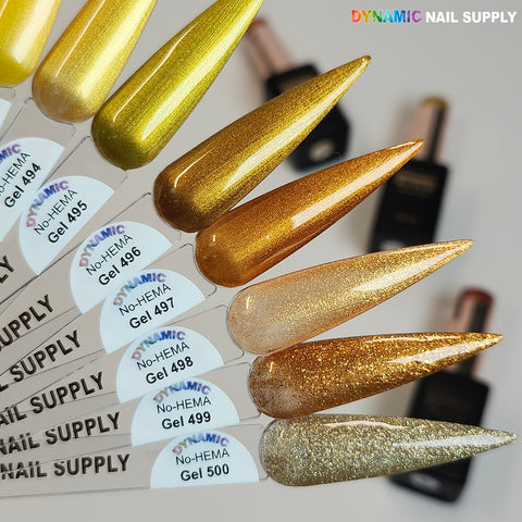 Dynamic No-HEMA Gel Polish - Color 491 to 500 - Fall Colors