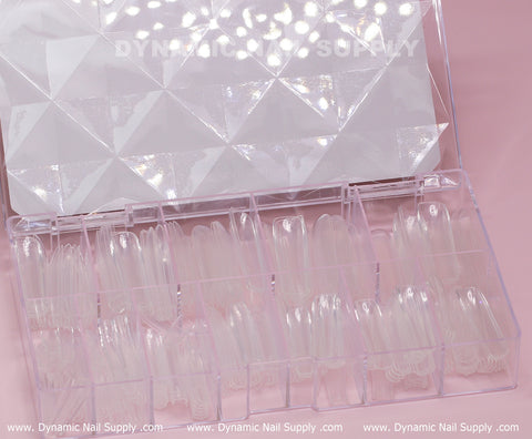 [Square XXL] Full Cover Tips - Soft Gel X tips - 360 pcs - 2XL Extra Long- 11 sizes