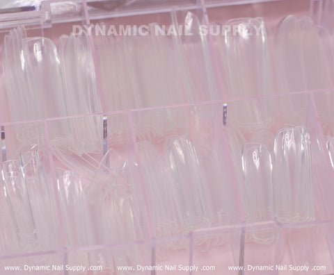 [Square XXL] Full Cover Tips - Soft Gel X tips - 360 pcs - 2XL Extra Long- 11 sizes