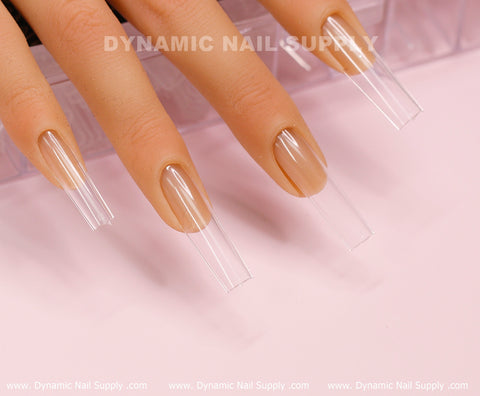 [Square XXL] Full Cover Tips - Soft Gel X tips - 360 pcs - 2XL Extra Long- 11 sizes