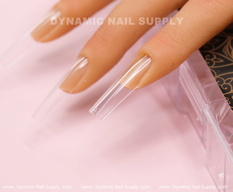 [Square XXL] Full Cover Tips - Soft Gel X tips - 360 pcs - 2XL Extra Long- 11 sizes