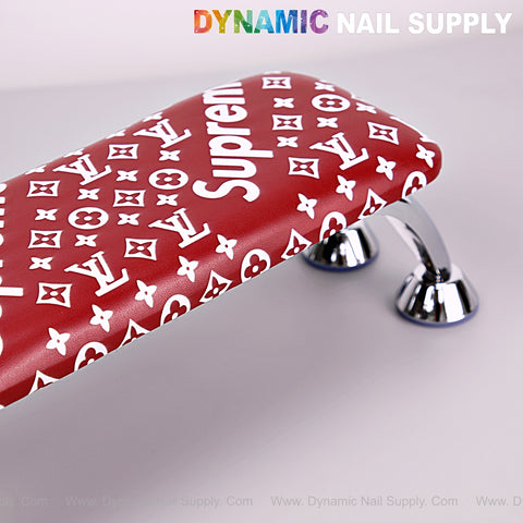 Dark red [R-M010] 5upreme pattern handrest armrest for manicure/pedicure service, reposabrazos para manicura salon.